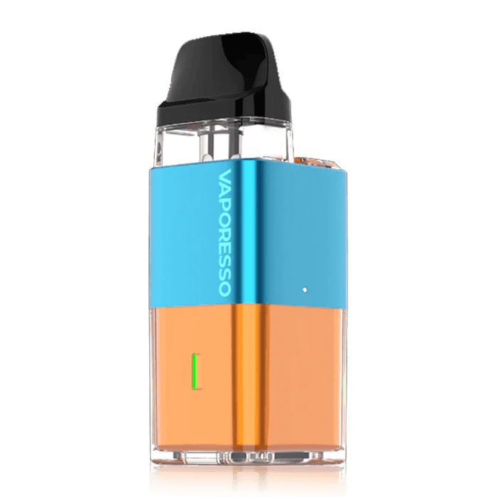 Vibrant Xros Cube Pod Kit by Vaporesso featuring COREX Heating Technology for enhanced flavor and adjustable airflow.